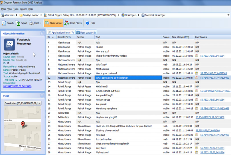 Text Message Forensics